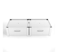 Wasophoogte Soporte Lavadora Base Lavadora con Montaje Sencillo, Marco de Acero Resistente, Capacidad de Carga 300 kg, Lavadora Pedestal, Antivibraciones, Mueble Lavadora Exterior, 54x127x31 cm