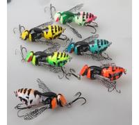 Wasp-Form Topwater Crawler Diseñado para Caminar Recuperar Patrones y Perturbaciones en Pesca de Lubina (20#)