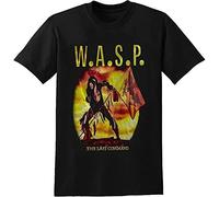 Wasp W.A.S.P. The Last Command Tour Cotton T-Shirt Unisex Mens Fashion Shirt Cotton tee Shirts Short Sleeve Black
