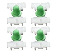 WASQUBKS 20 Clips for moldura Lateral y Puerta Exterior del automóvil compatibles for 93-06 Compatible for BMW E36 E46 323 325 328 323 330 Clips Blancos 31x20 mm