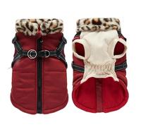 wasserdichte Hundeweste -Hundejacke kuschelige,Reflektierender Warmer Hundeweste für Haustierwelpen - Hunde-Außenseitemit Reißverschluss auf Der Rückseite für Camping, Laufen, Wandern, Skifahren