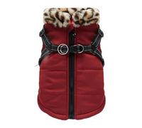 wasserdichte Hundeweste -Hundejacke kuschelige,Reflektierender Warmer Hundeweste für Haustierwelpen - Hunde-Außenseitemit ßverschluss auf Der Rückseite für Camping, Wandern, Skifahren