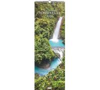 Wasserfälle 2026 - Foto-Kalender - King-Size - 34x98 - Waterfalls - Natur: Waterfalls
