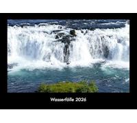 Wasserfälle 2026 Fotokalender DIN A3: Monatskalender mit Bild-Motiven aus Fauna und Flora, Natur, Blumen und Pflanzen