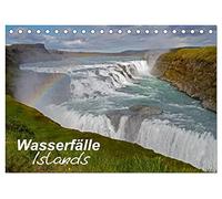 Wasserfälle Islands (Tischkalender 2026 DIN A5 quer), CALVENDO Monatskalender: Der Kalender zeigt Fotos einiger der schönsten Wasserfälle Islands