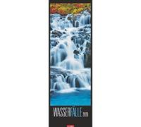 Wasserfälle Kalender 2026: XXL Hochformat mit spektakulären Wasserfällen, fotografiert von international ausgezeichneten Fotografen. Länglicher Kalender mit traumhaften Naturfotos. 34x98 cm Hochformat