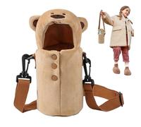 Wasserflaschenhülle Kinder, Rosa Flaschenhalter Mit Tragegurt, Portable Flaschenhülle Mit Aufhängeriemen Und Verstellbarem Schultergurt Für Reisen Schule Ausflüge, 20-25 cm, Amplia, Se référer à la