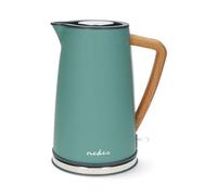 Wasserkocher - 1.7 l - Soft-Touch - Grün - Um 360 Grad drehbar - Verdecktes Heizelement - Strix Controller - Boil-dry protection