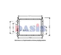Wasserkühler EISENFELS Mecánico para Fiat Tempra S.W. 159 1.8 i
