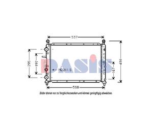 Wasserkühler EISENFELS Mecánico para Fiat Tempra S.W. 159 1.8 i