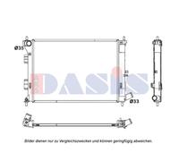 Wasserkühler Kühler Motorkühler para Hyundai i30 Coupe GD 1.4