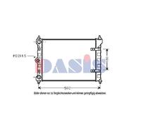 Wasserkühler Motorkühler Kühler para VW Polo Coupe 86C 80 1.3 EISENFELS