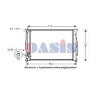 Wasserkühler Motorkühler Mecanico Para Audi A4 8D2 B5 1.6 EISENFELS 22362213