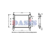 Wasserkühler Motorkühler Mecánico para Ford KA RB_ 1.3i EISENFELS 380x363x27