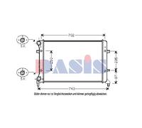 Wasserkühler Motorkühler Mecánico Para VW Golf V 1K1 1.4 16V EISENFELS