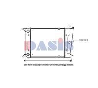 Wasserkühler Motorkühler Mecánico para VW Jetta I 16 1.1