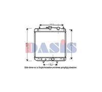 Wasserkühler Motorkühler para Daihatsu Gran Move G3 1.6 16V