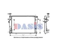 Wasserkühler Motorkühler para KIA Sportage JE_ KM_ 2.0 16V 4WD