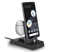 Wasserstein Google Pixel - Base de carga 2 en 1, fabricada para Google, soporte de carga Google Pixel para cargar simultáneamente varios dispositivos Google y USB-C