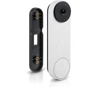 Wasserstein Soporte sin Taladro Compatible con Google Nest Doorbell (batería), Evita taladrar y Protege Tus Paredes