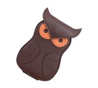 WASTEBIN Soporte para púas de guitarra, de piel sintética, organizador de púas, estuche de almacenamiento para púas de guitarra, bolsa de púas de guitarra, Brown