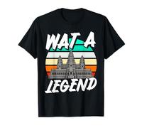 Wat A Legend Diseño Retro de Angkor Wat Camiseta