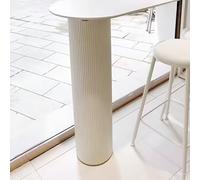 WATAOW 1 Unidad Patas Cilíndricas de Acero para Muebles | 72cm Patas para Mesa de Comedor Bar | Pies de Repuesto Resistentes para Muebles | Varios Tamaños(Apricot,20cm/8inch)
