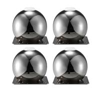 WATAOW Juego de 4 Patas Redondas para Muebles, 12cm Pies de Metal para Sofás Modernos, Piernas de Reemplazo para Armarios Mesas Escritorios Sofá Estanterías(Gray,8cm/3.2in)