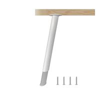 WATAOW Patas de Mesa Ajustables 4pcs | Patas Telescópicas de Barra de Hierro+Aluminio | Soporte hasta 200KG | para Escritorio/Banco de Trabajo(Blanca,72.5-90cm(4pcs))