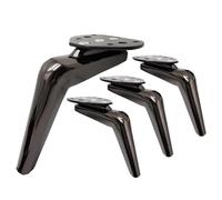 WATAOW Patas de Muebles de Metal Moderno | 15CM/18CM Kit de 4 | Soportes para Sofá Mesa de Centro Armario | Patas de Repuesto | Accesorios de Fácil Instalación(Gray,18cm/7in)