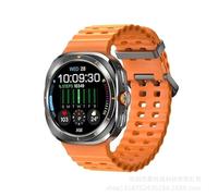 Watch 7 Ultra - Reloj inteligente de 47 mm, IP68, resistente al agua, Bluetooth, brújula, para hombres y mujeres, pantalla AMOLED de 1.4 pulgadas SpO2 (naranja)