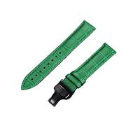 Watch_Band Correa de reloj de cuero genuino con hebilla de acero Watch_Band de bambú primera capa de vaca, 20MM_BLACK, Acetato, No es una piedra preciosa