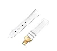 Watch_Band Correa de reloj de cuero genuino con hebilla de acero Watch_Band de bambú primera capa de vaca, 22MM_BLACK, Acetato, No es una piedra preciosa