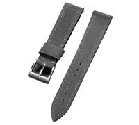 Watch_Band Correa de reloj de cuero genuino de liberación rápida estilo retro vintage para hombres y mujeres Watch_Band, 21MM_SILVER BUCKLE, Acetato, No es una piedra preciosa