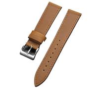 Watch_Band Correa de reloj de cuero genuino de liberación rápida estilo retro vintage para hombres y mujeres Watch_Band, 21MM_BLACK BUCKLE, Acetato, No es una piedra preciosa