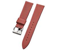 Watch_Band Correa de reloj de cuero genuino de liberación rápida estilo retro vintage para hombres y mujeres Watch_Band, 21MM_SILVER BUCKLE, Acetato, No es una piedra preciosa