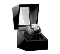 Watch Display Box Automatic Single Watch Winder For Luxury Watches - Watch Winder Box with Quiet Motor, Premium Leather Exterior and Soft Flexible Watch Pillows of Velvet(Black Piano Paint
