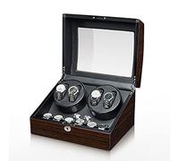 Watch Display Box Automatic Watch Winder Box For Man/Woman' S Watches Watch Display Case Withquiet Motor Flexible Watch Pillow Wood Shell Piano Paint Exterior2+3(4+6