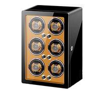 Watch Display Box Automatic Watch Winder Storage Display Box For 6 Watches Super Quiet Motor Adjustable Watch Pillows Wood Shell Piano Finish Watch Winder Display Box