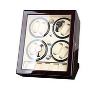 Watch Display Box High End Watch Winder, Automatic Watch Winder Box For 8 Watches+5 Extra Storages, Wood Shell Piano Paint Exterior and Extremely Silent Motor, with Soft (Brown