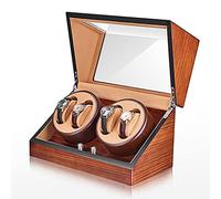 Watch Display Box Watch Winder For 4 Automatic Watches Luxury Mechanical Watch Storage Case Wood Shell Piano Self Winding Watch Rotator Box Withquiet Motor Dual Power Sup(D