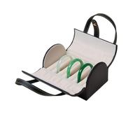 Watch Display Case - PU Flocking 17.5cm, Jewelry Organizer, Seven Slot Layout | Compact Elegant Protection Travel Friendly Design, Portable Storage, Bracelet Holder For Home Drawers, Desk Use