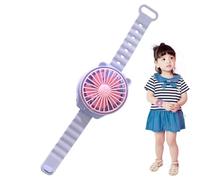 Watch Fan - Creative Cartoon Watch Fan | Personal Stylish Handsfree Air Cooler Cooler Cooling Tool | Portable USB Rechargeable Fùan For Kids Boys Girls Students | Ideal for Indoor Outdoor Travel Home