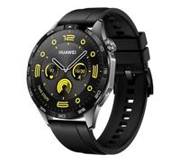 Watch GT4 46mm Black FLUOROELASTOMER | Hasta 2 semanas de duración de la batería, rastreador de fitness, para Android e iOS, monitoreo de salud con análisis de onda