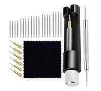 Watch Link Removal Tool | Portable With Cleaning Cloth | Watch Adjustment Tool Kit | For Traveling Professionals Repair Shops Watchmakers Jewelry Workbench Use And Daily atch Strap And Care