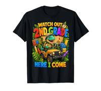 Watch out 2nd Grade Here I Come Dinosaur Back To School Kids Camiseta