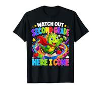 Watch out 2nd Grade Here I Come Dinosaur Back To School Kids Camiseta