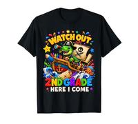 Watch out 2nd Grade Here I Come Pirate Dino Back To School Camiseta
