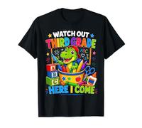 Watch out 3rd Grade Here I Come Dinosaur Back To School Kids Camiseta