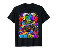 Watch out First Grade Dinosaur Monster Truck Back To School Camiseta
